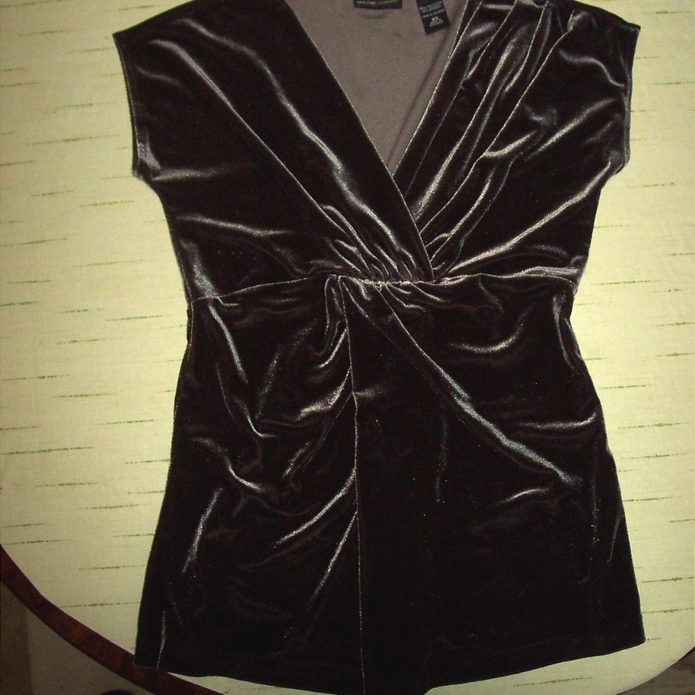 Velour  High Waisted Top